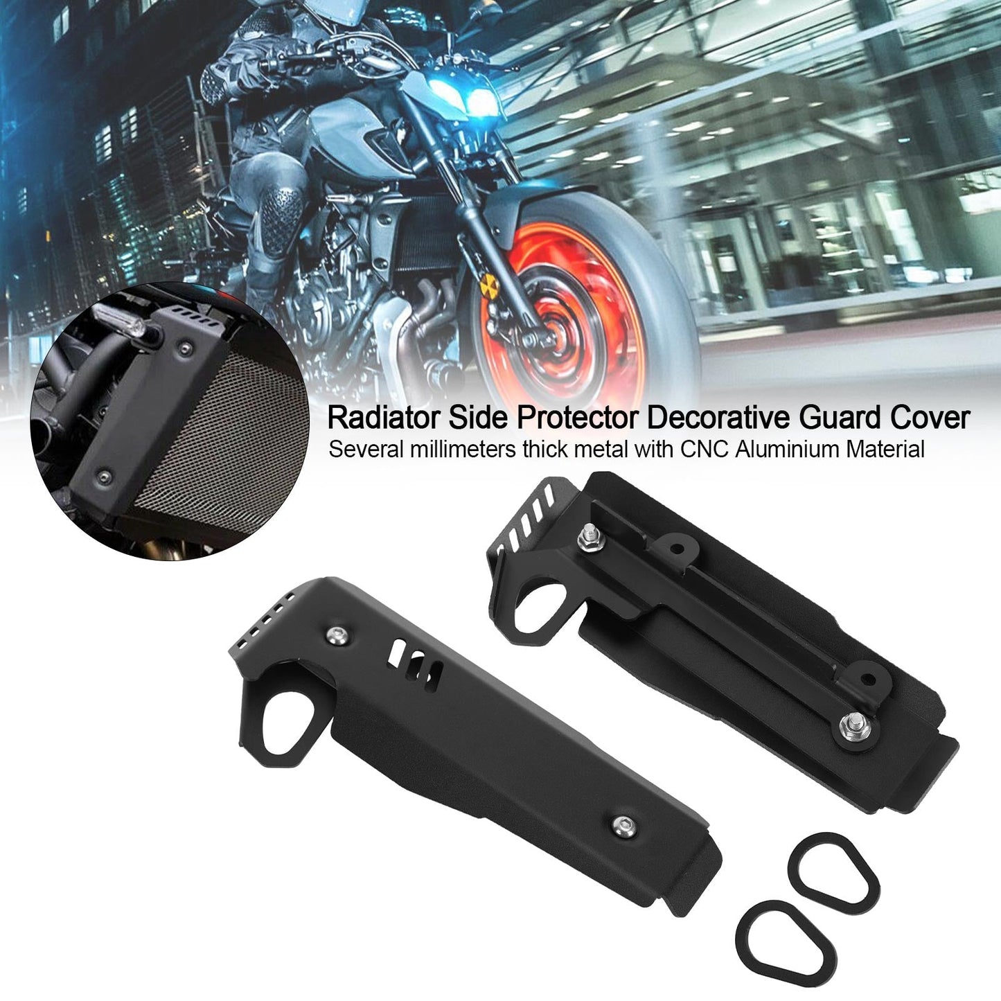Protection latérale de radiateur pour Yamaha MT-07 FZ-07 2021-2022