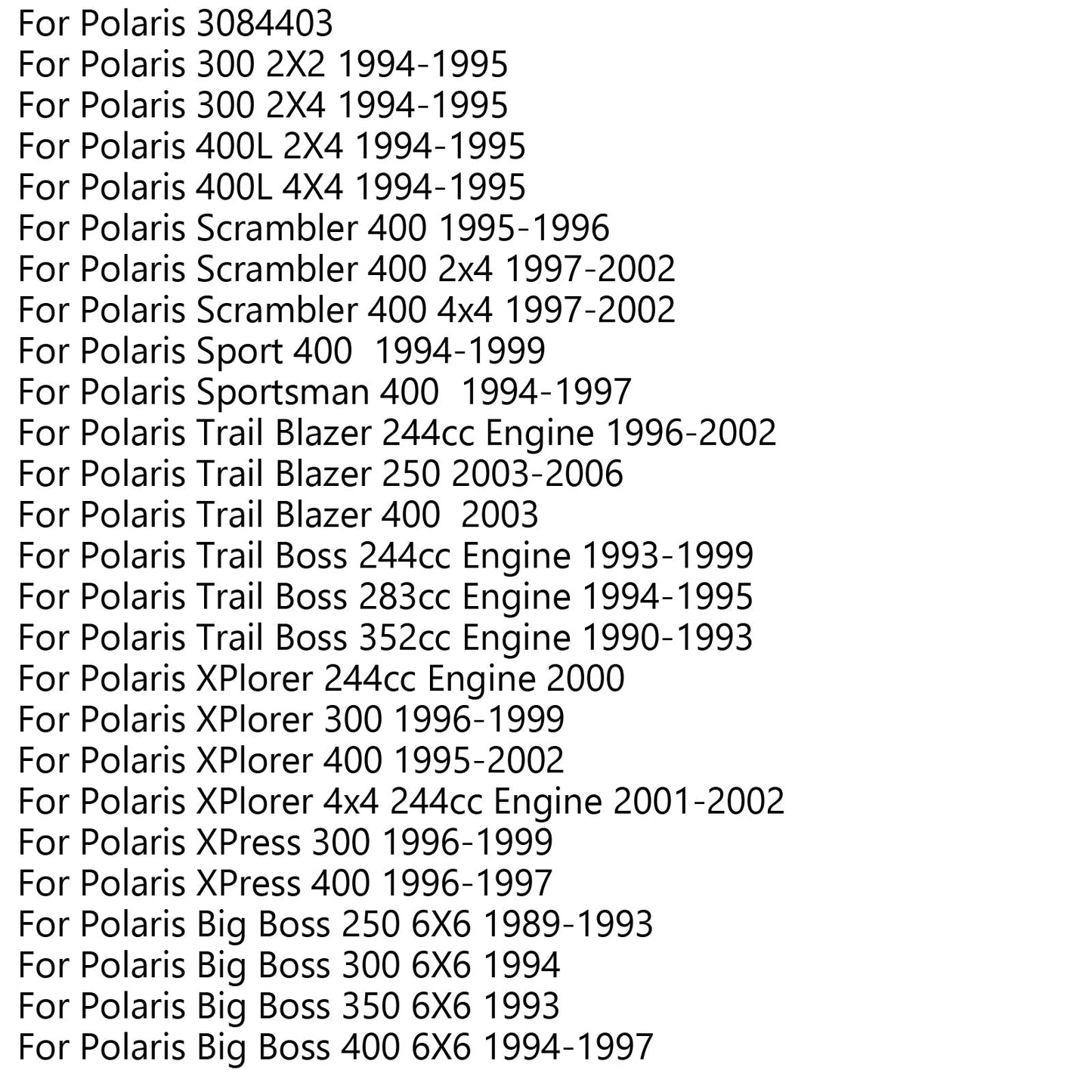 Motor de arranque ATV para Polaris Trail Blazer 250 400 244 cc 3085393 3084403