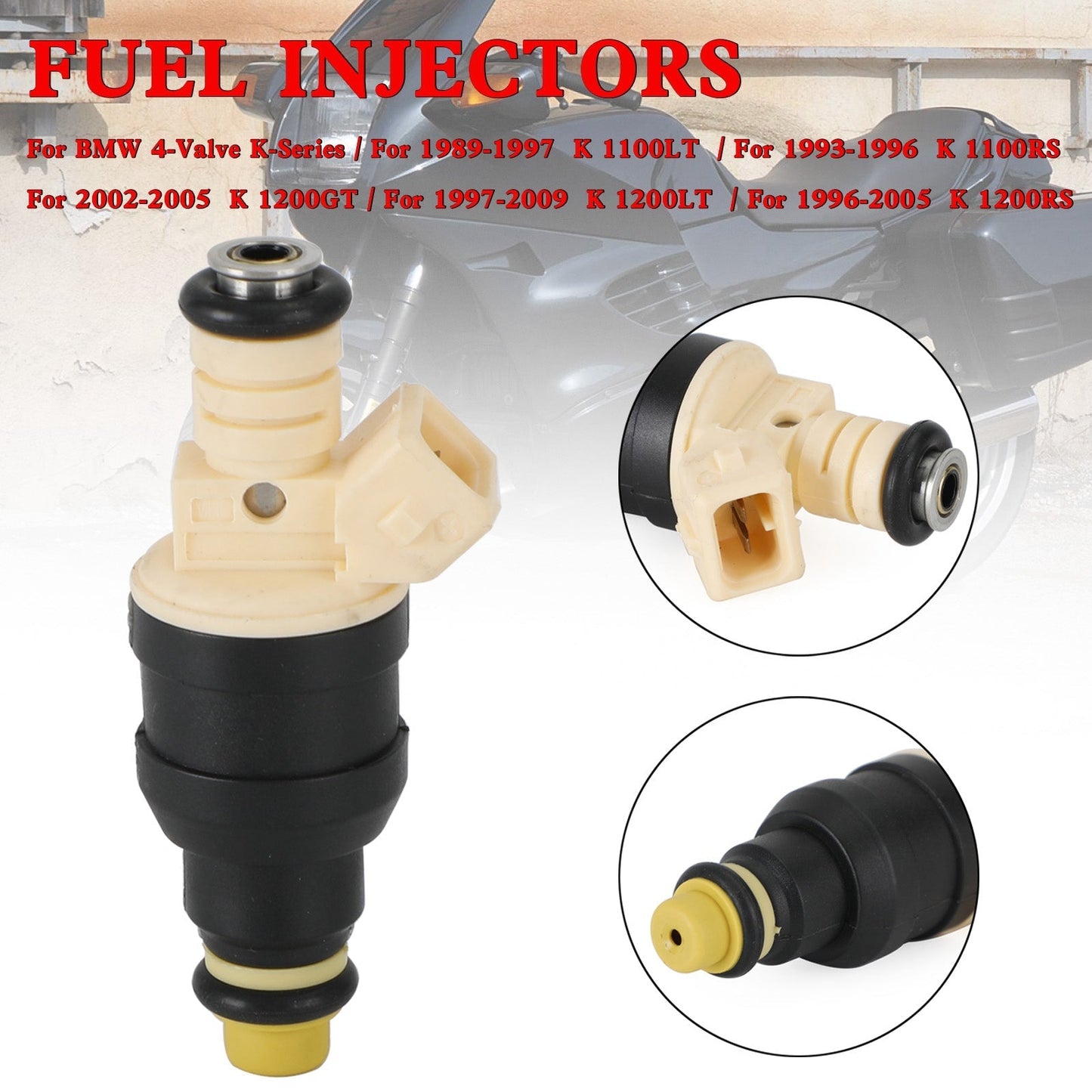 Injecteurs de carburant pour moto BMW K100, injecteurs monotrou à disque EV1 14LB, 0280150210