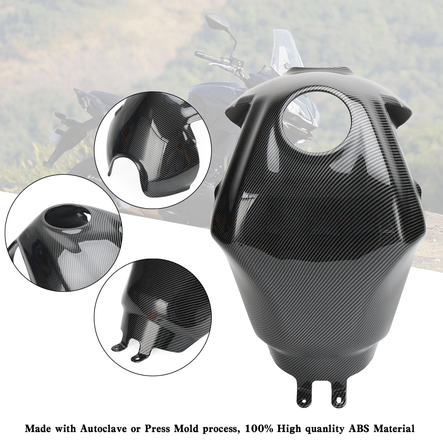 Protection de carénage de couvercle de réservoir d'essence pour Kawasaki Versys 650 2015-2021