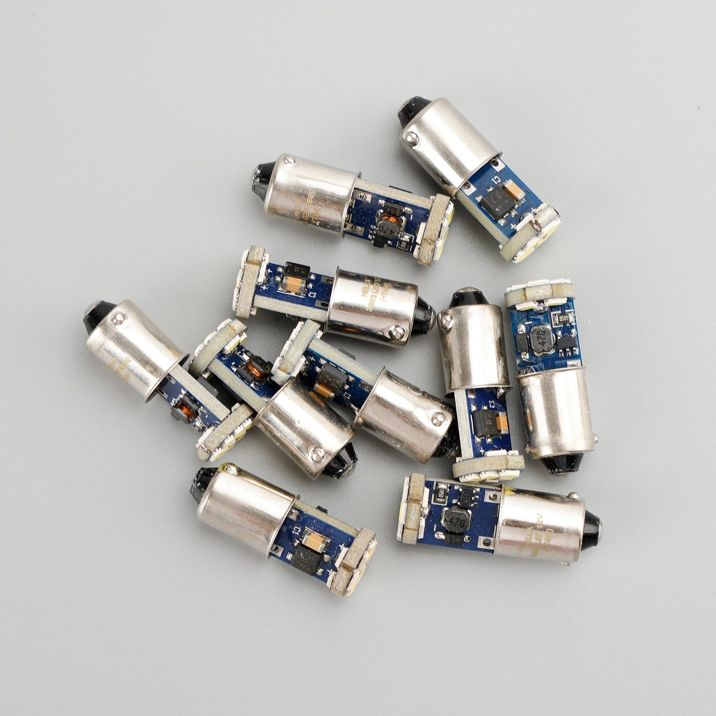 Lot de 10 ampoules LED rétrofit HELLA 3893W T4W 12V 1,5W BA9S 6000K