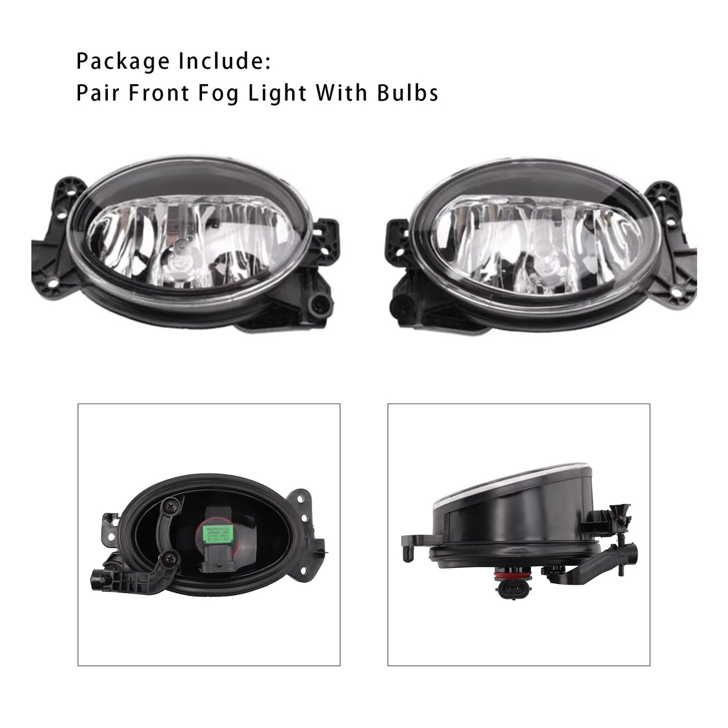 Par de faros antiniebla delanteros con bombillas Mercedes Clase M 2006-2009 A1698201556 A1698201656