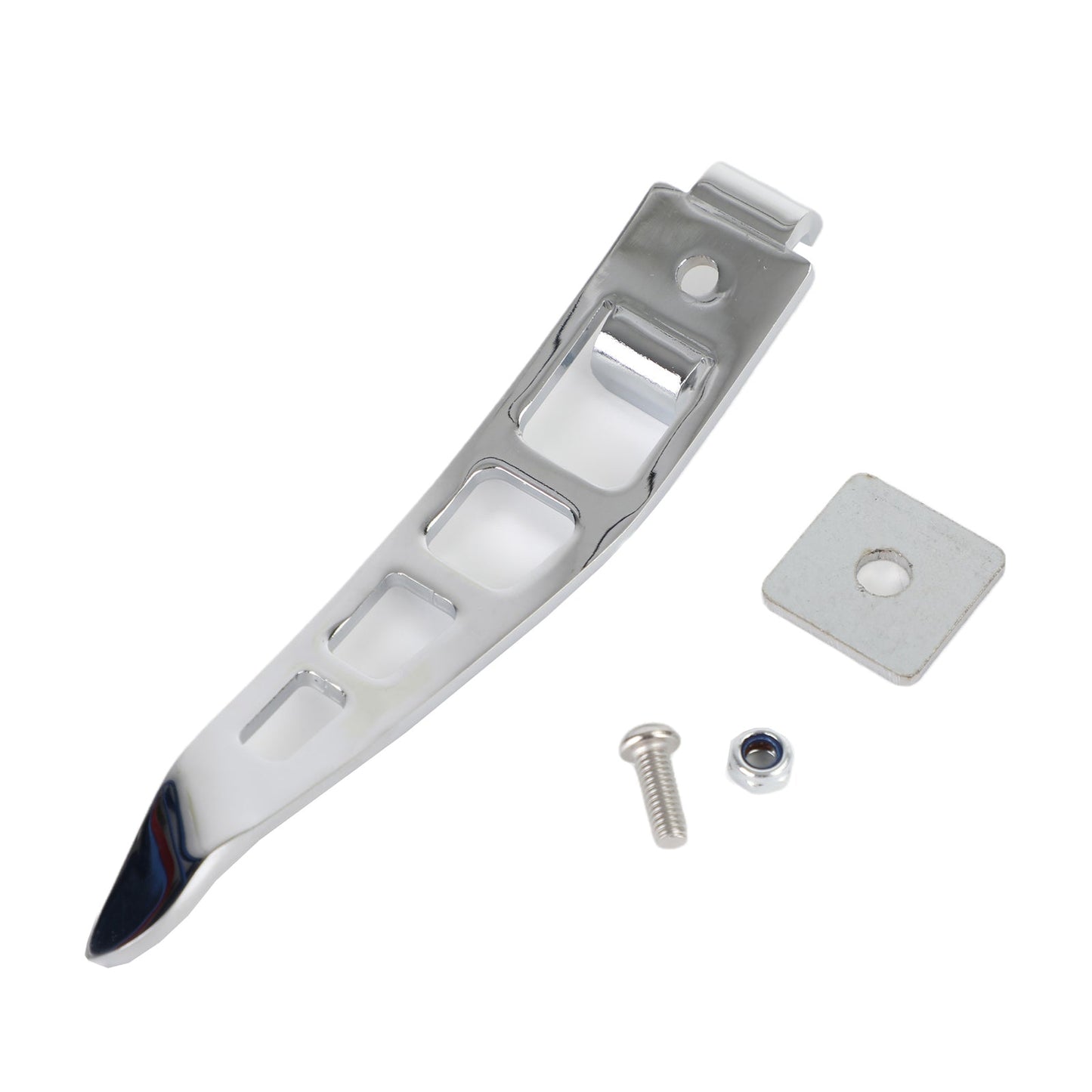 Extensión de pie de pata de cabra cromada para motocicleta Harley Dyna 93-17
