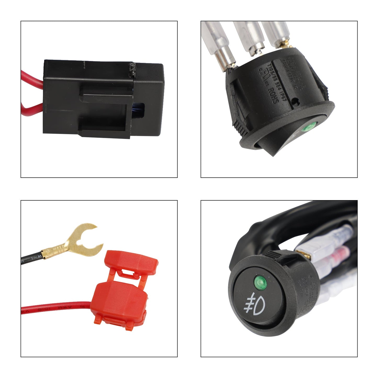 Feu antibrouillard LED pour pare-chocs avant GMC Sierra 1500 2022-2024 + couvercle + faisceau de câbles 84550846 84550845