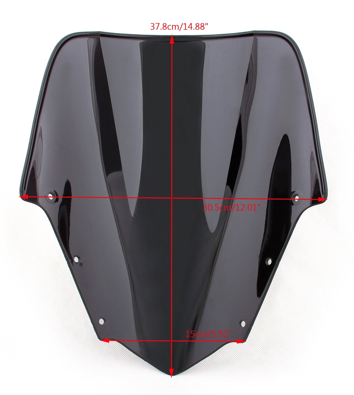 Pare-brise double bulle noir pour Yamaha FZ1 FZ1S 2006-2011
