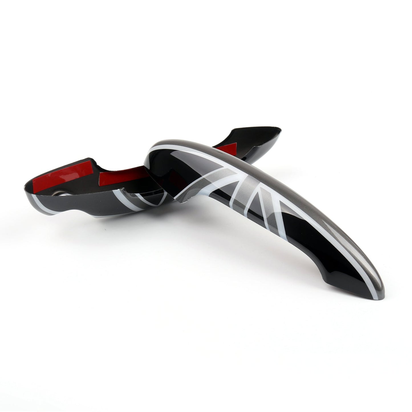 Couvre-poignée de porte noir avec motif Union Jack britannique pour Mini Cooper R50, R52, R53, R55 et R56
