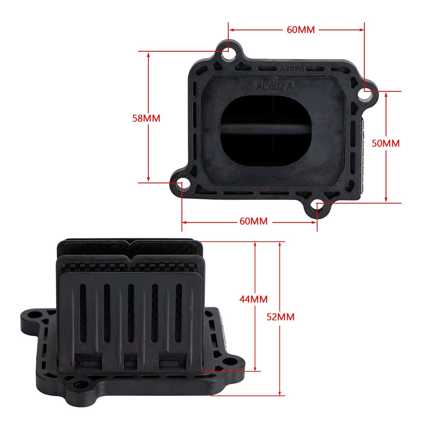 Bloc de cage de clapet V4R04 pour Yamaha YZ125 2005-2020