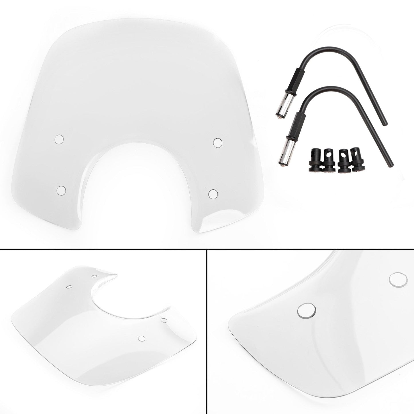 Pare-brise adapté pour Vespa LX50 LX125 LX150 GT200 GTS250ie GTS300 Super