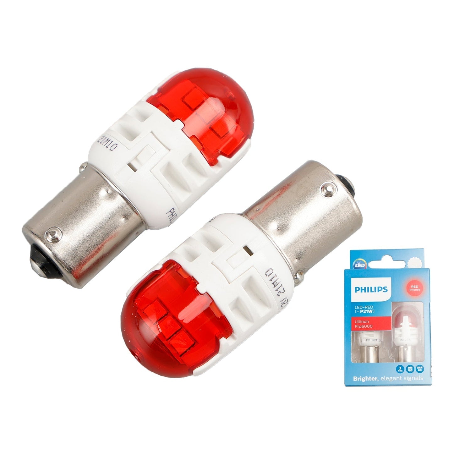 Pour Philips 11498RU60X2 Ultinon Pro6000 LED-RED P21W Rouge intense 75lm