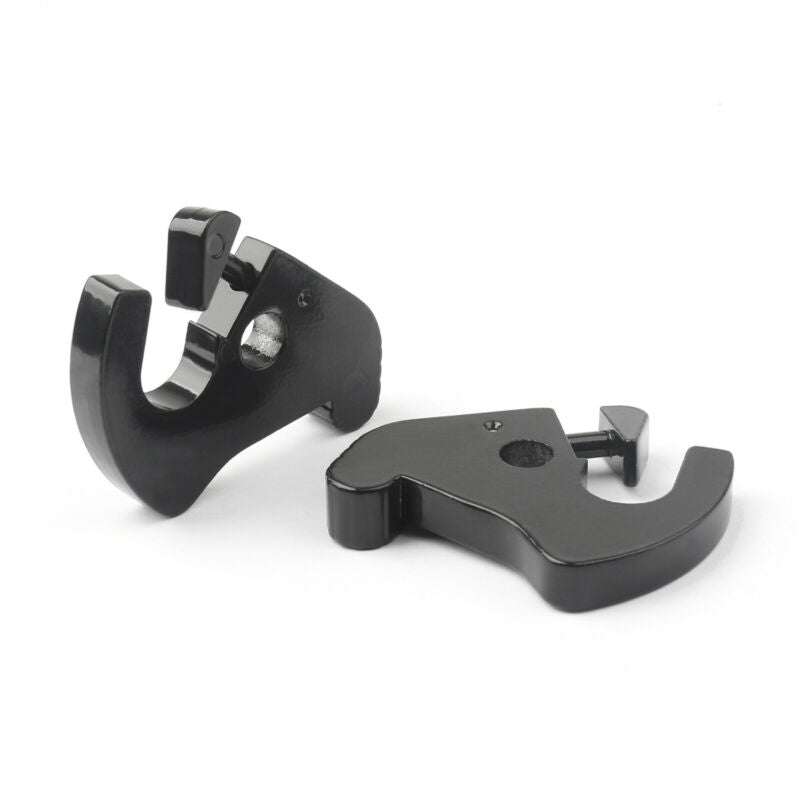 Kit de loquets rotatifs avec serrure pour Harley Sportster Softail Touring Noir