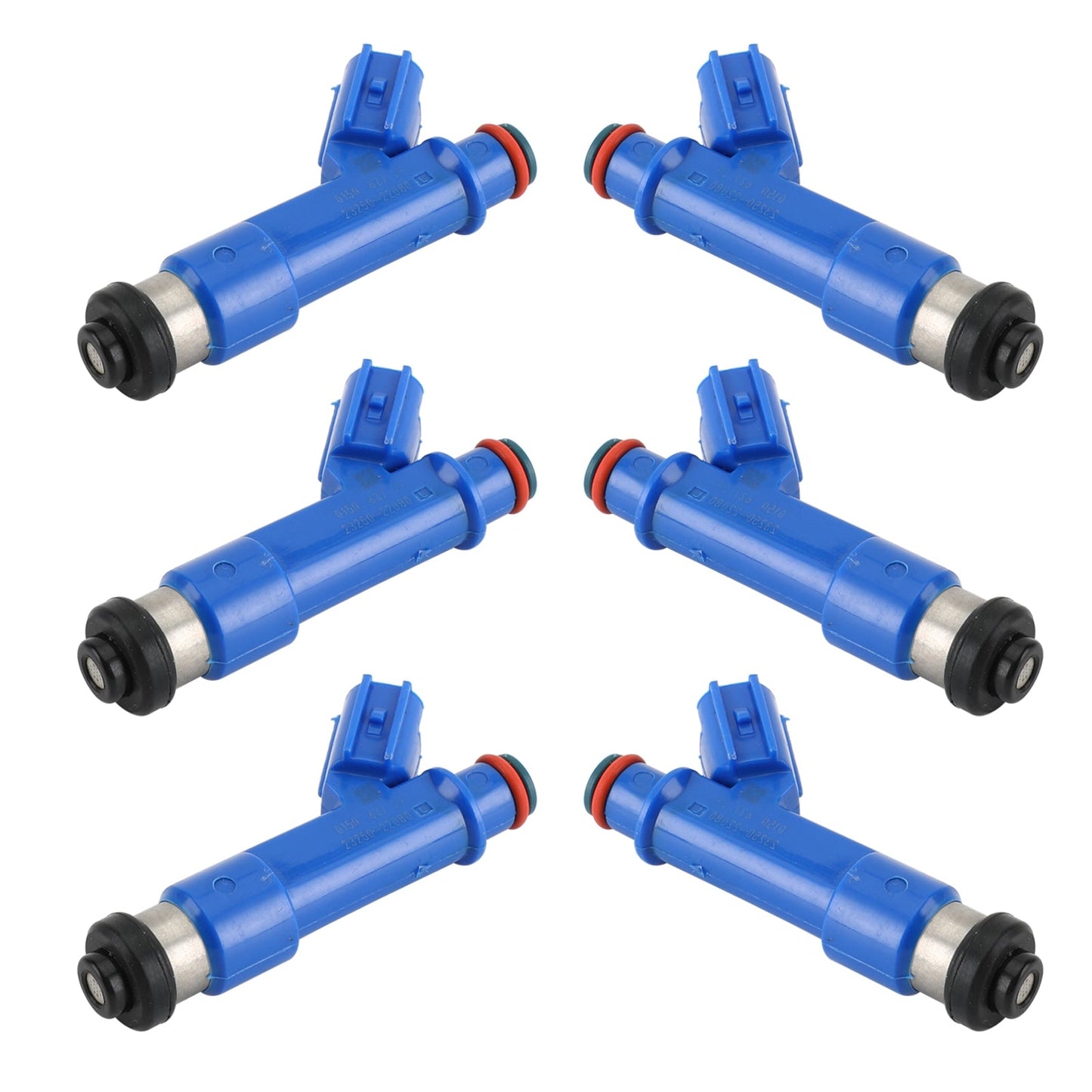 6 inyectores de combustible 23250-22080 compatibles con Corolla Matrix Pontiac 1.8L 2005-2008