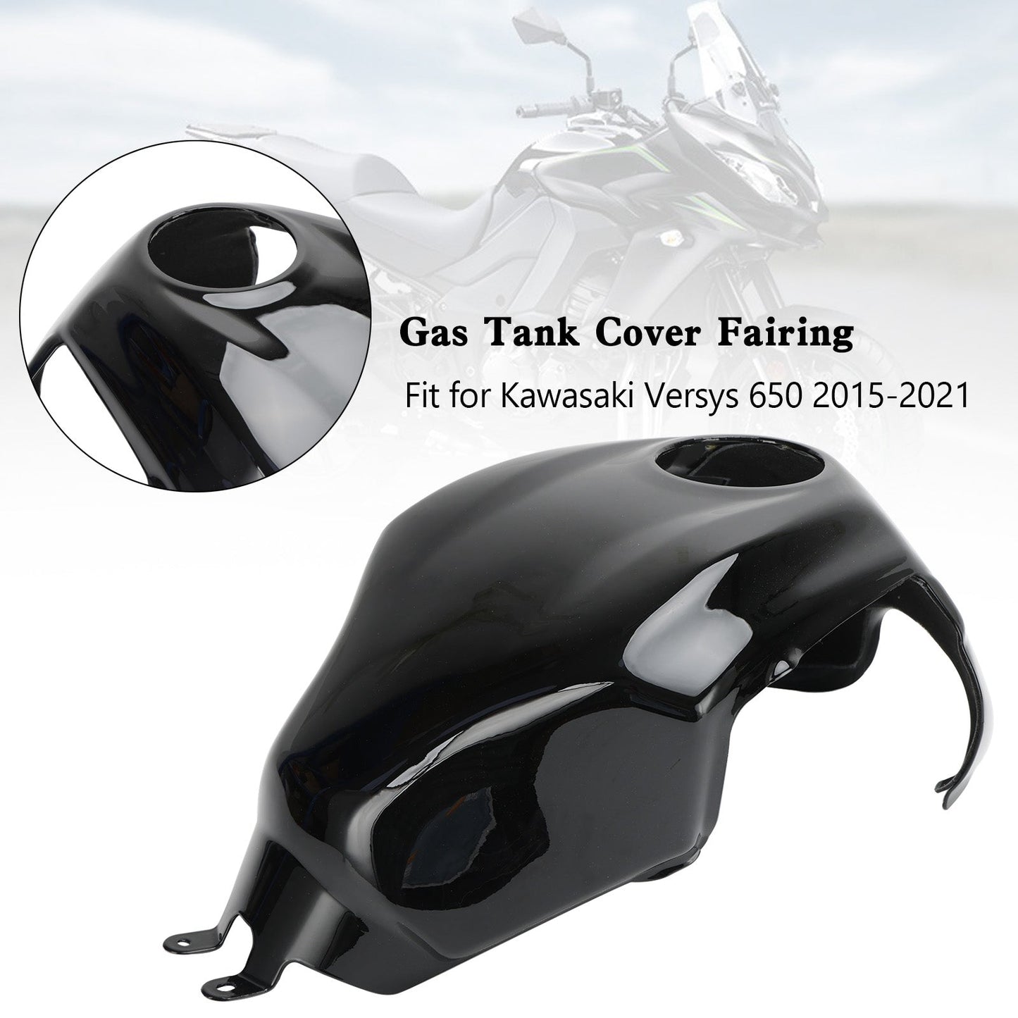 Protection de carénage de couvercle de réservoir d'essence pour Kawasaki Versys 650 2015-2021