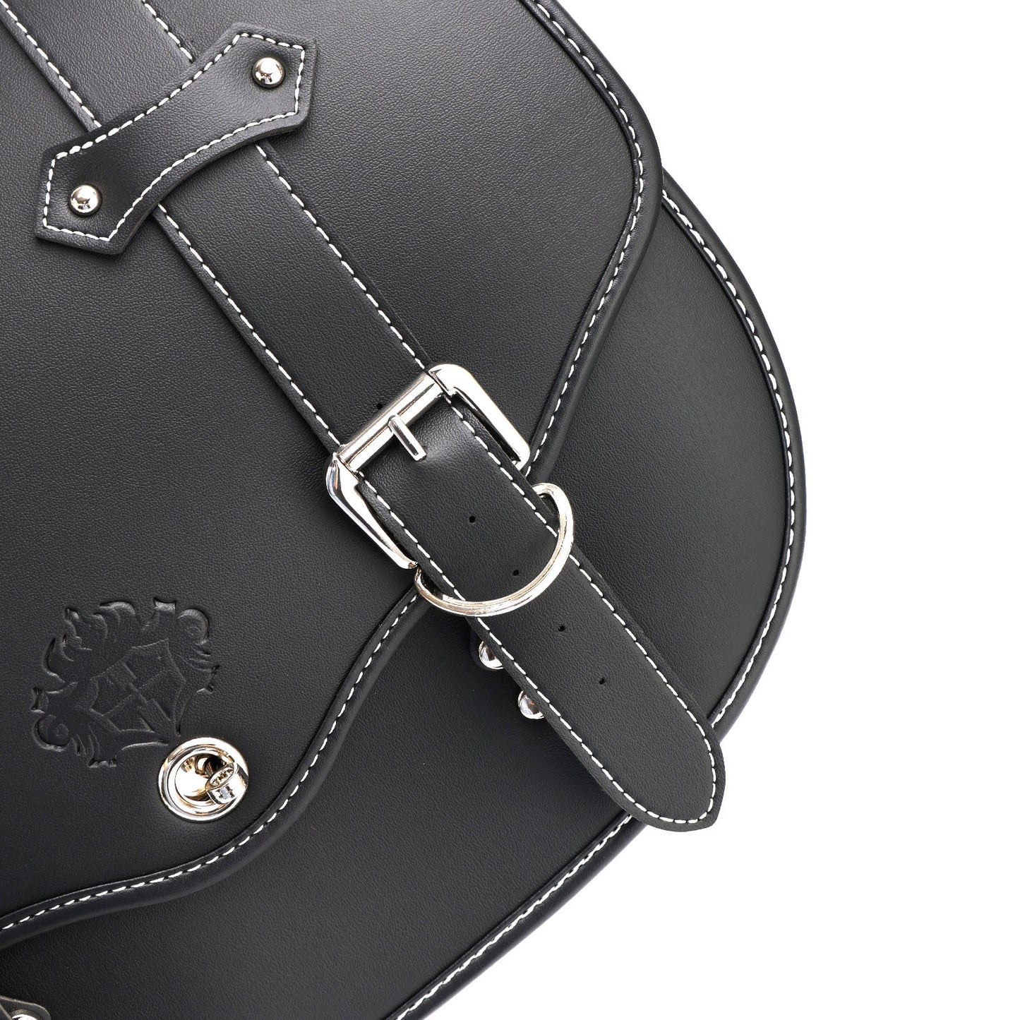 Sacoche latérale à dégagement rapide pour outils et bagages, pochette de rangement épaisse noire pour moteur