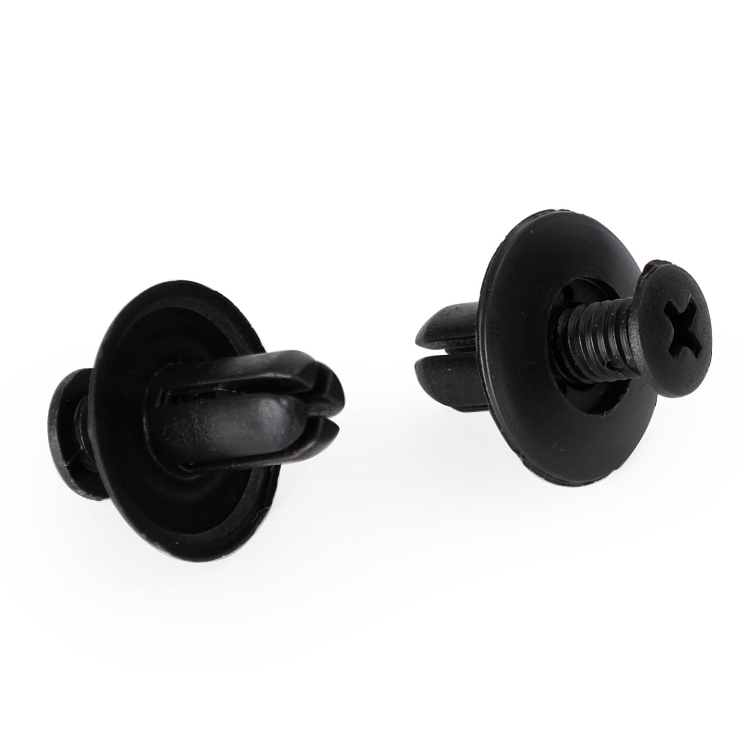 Lot de 10 rivets à vis en plastique noir pour panneau de carénage Honda, 8 mm