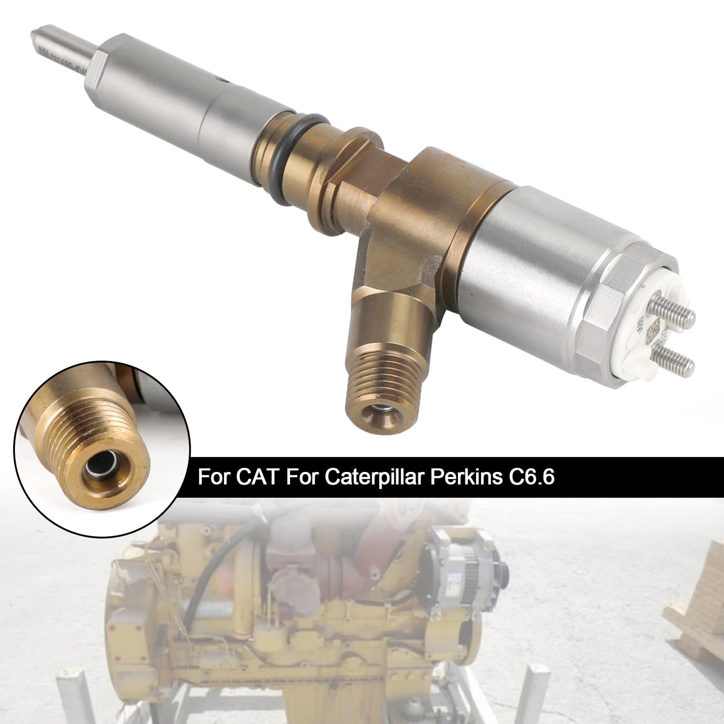 Inyector de combustible Caterpillar Perkins C6.6 (1 unidad) 2645A747 320-0680