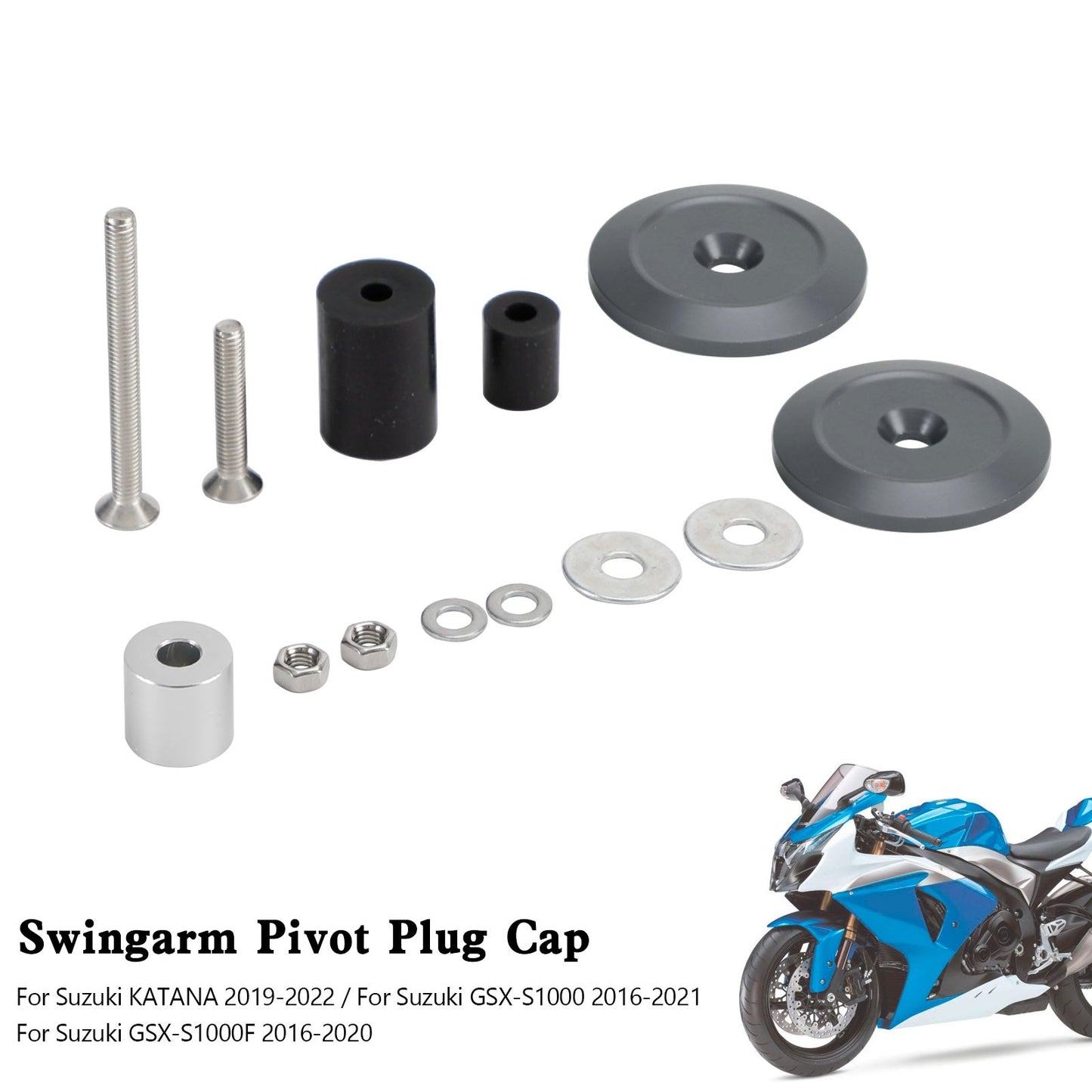 Bouchon de pivot de bras oscillant pour Suzuki Katana GSX-S1000 GSX-S1000F 2016-2021