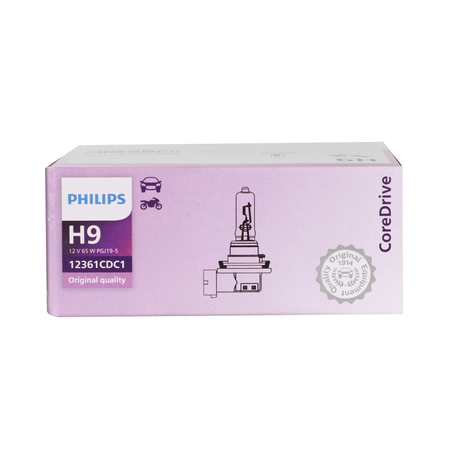 Phare halogène Philips CoreDrive H9 12 V 65 W PGJ91-5 12361CDC1