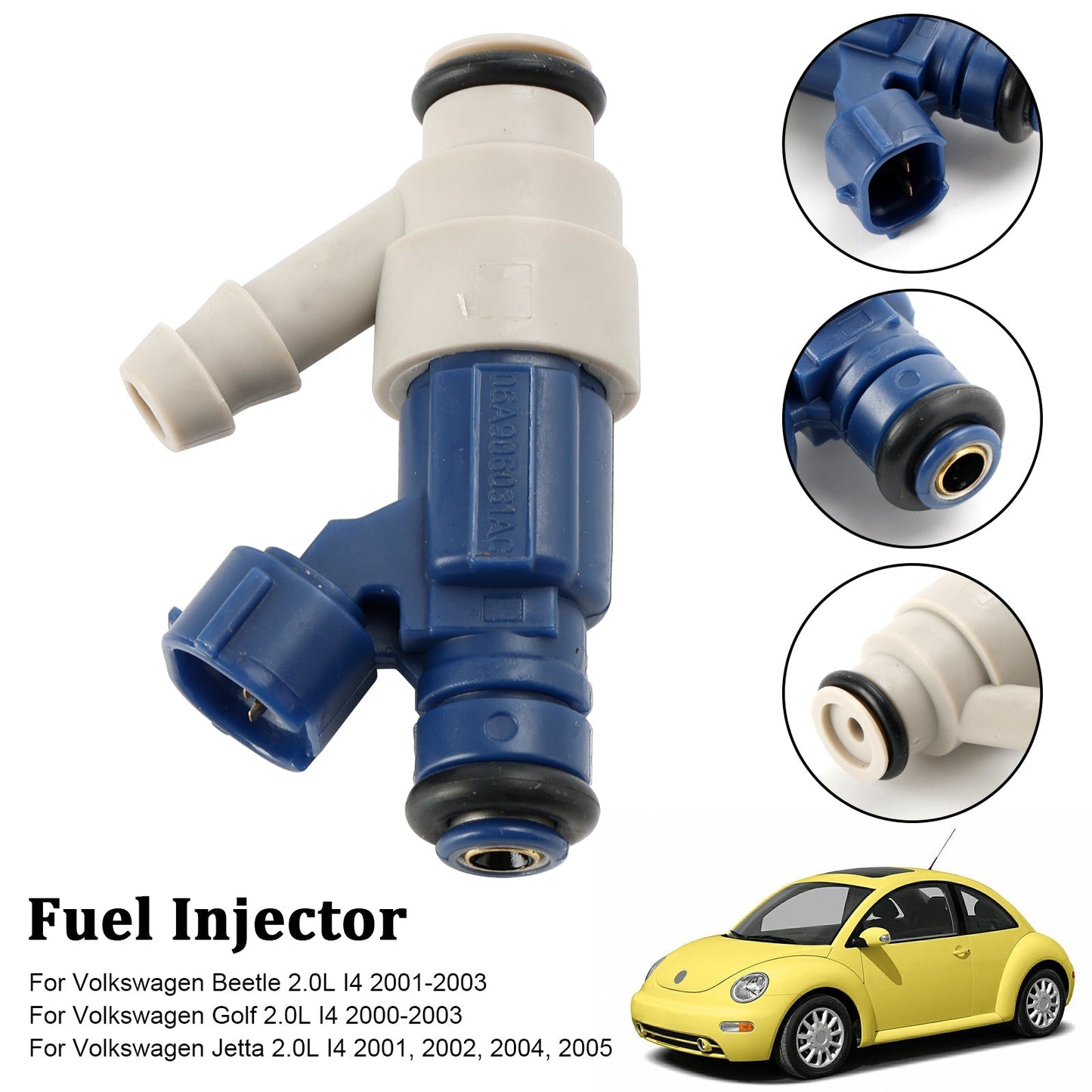 2001-2003 Volkswagen Beetle 2.0L I4 Fuel Injector 0280155995 0280156240 06A906031AC