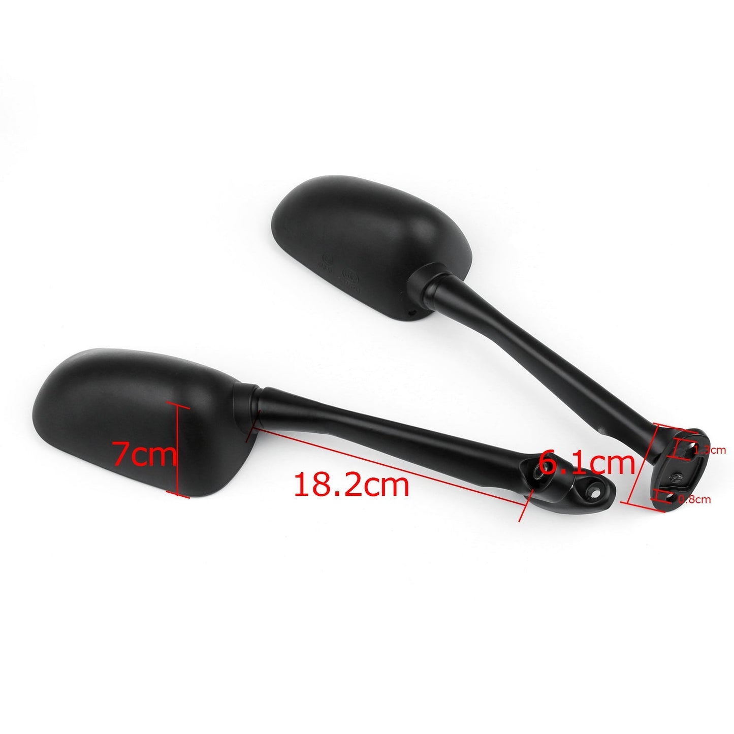 Paire de rétroviseurs latéraux noirs pour moto Honda CBR250 11-12 CB1300S 03-12