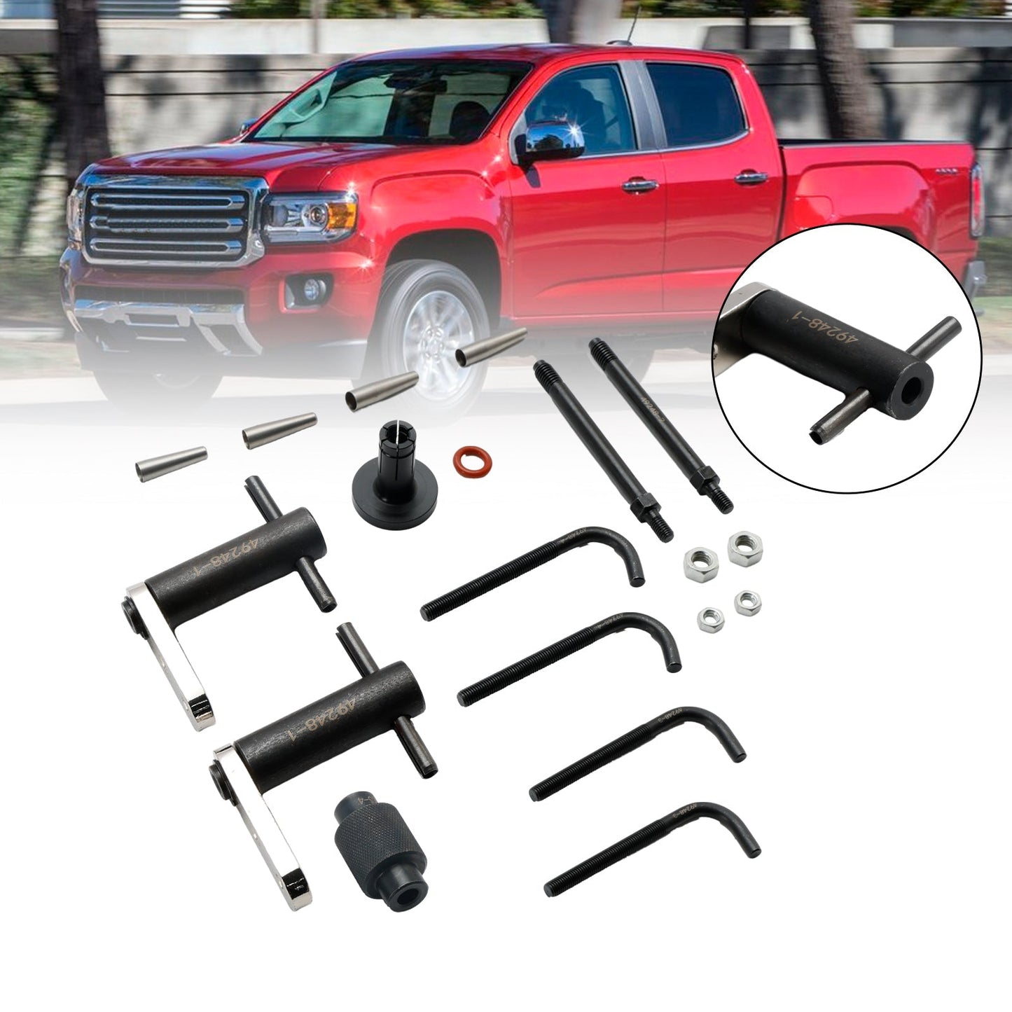 GM Engines GM245 6706 Fuel Injector Rail Assembly Remover Seals Tools