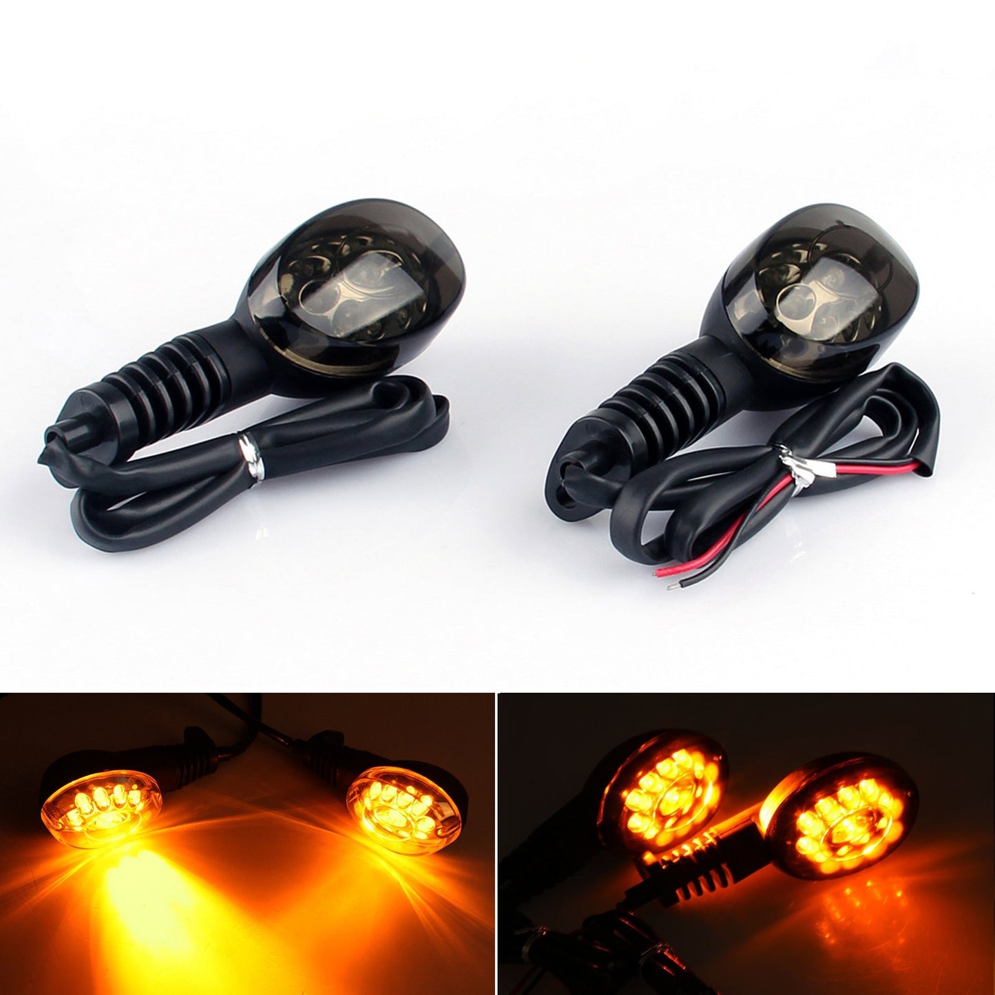 Clignotants avant et arrière à LED pour Kawasaki Ninja 250R, accessoires
