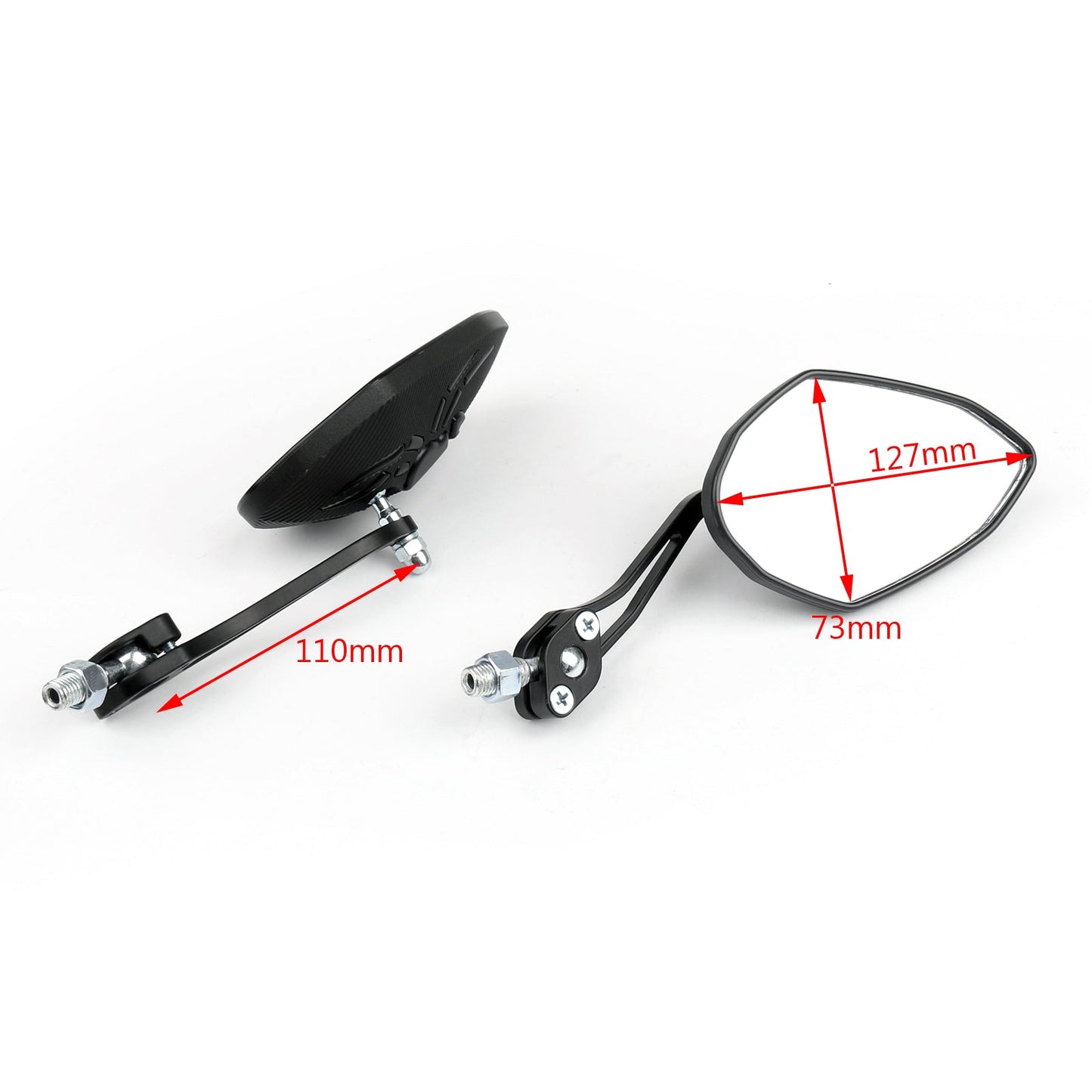Rétroviseurs latéraux réglables universels pour moto Spider, 8 mm et 10 mm