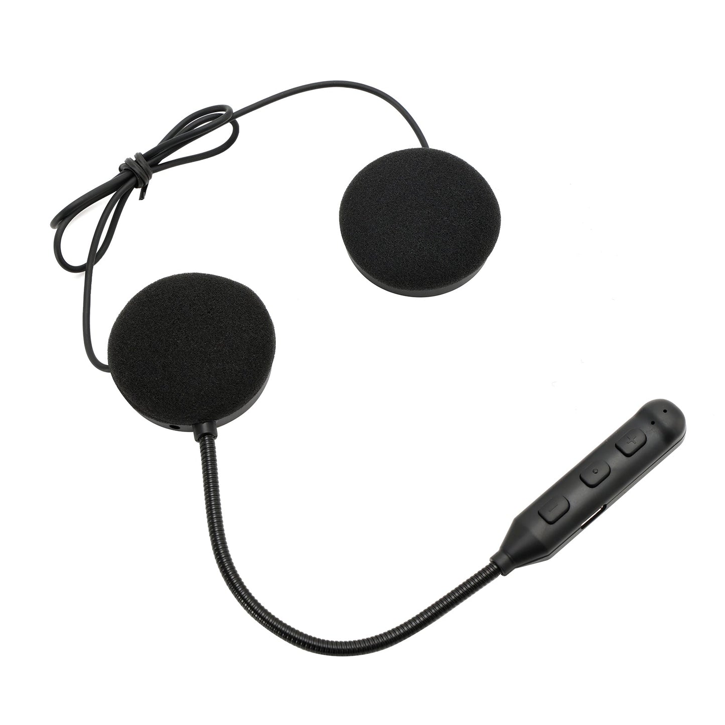 Casque Bluetooth universel avec haut-parleur et écouteurs pour moto, noir