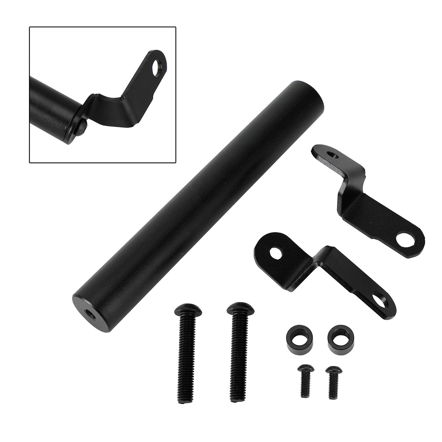 Soporte de extensión para GPS y navegación para teléfono, color negro, para Suzuki GSX-R 125 2018+