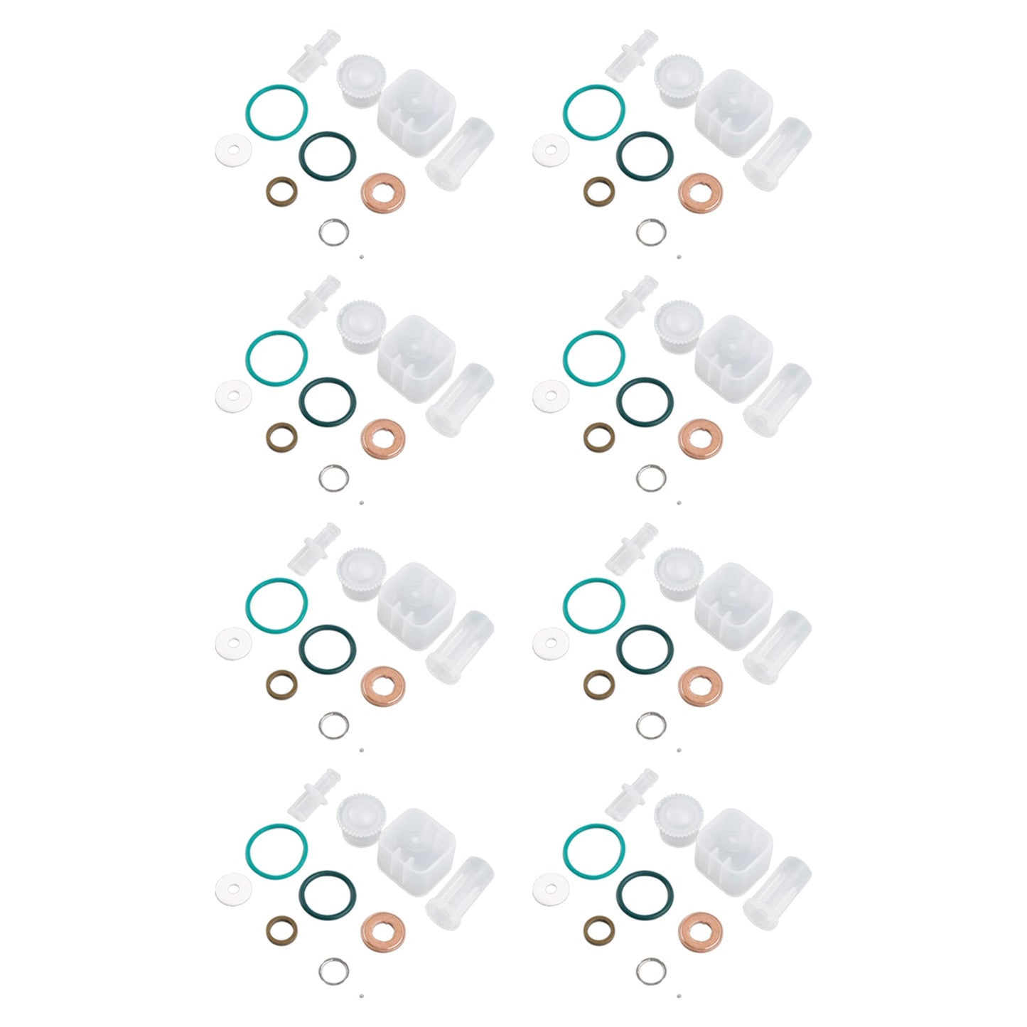 8PCS Fuel Injector Repair Kit Fit For Chevy Fit For GMC Duramax 6.6L 2004-2005 Diesel