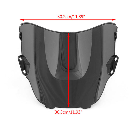 Windshield WindScreen Double Bubble For Honda CBR600 CBR 600 F3 1995-1998 Black