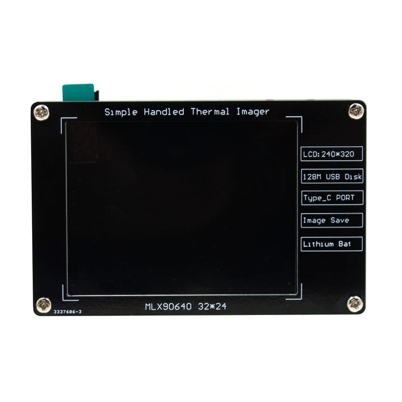 Cámara termográfica digital MLX90640 de 2,8" con sensor de temperatura infrarrojo.