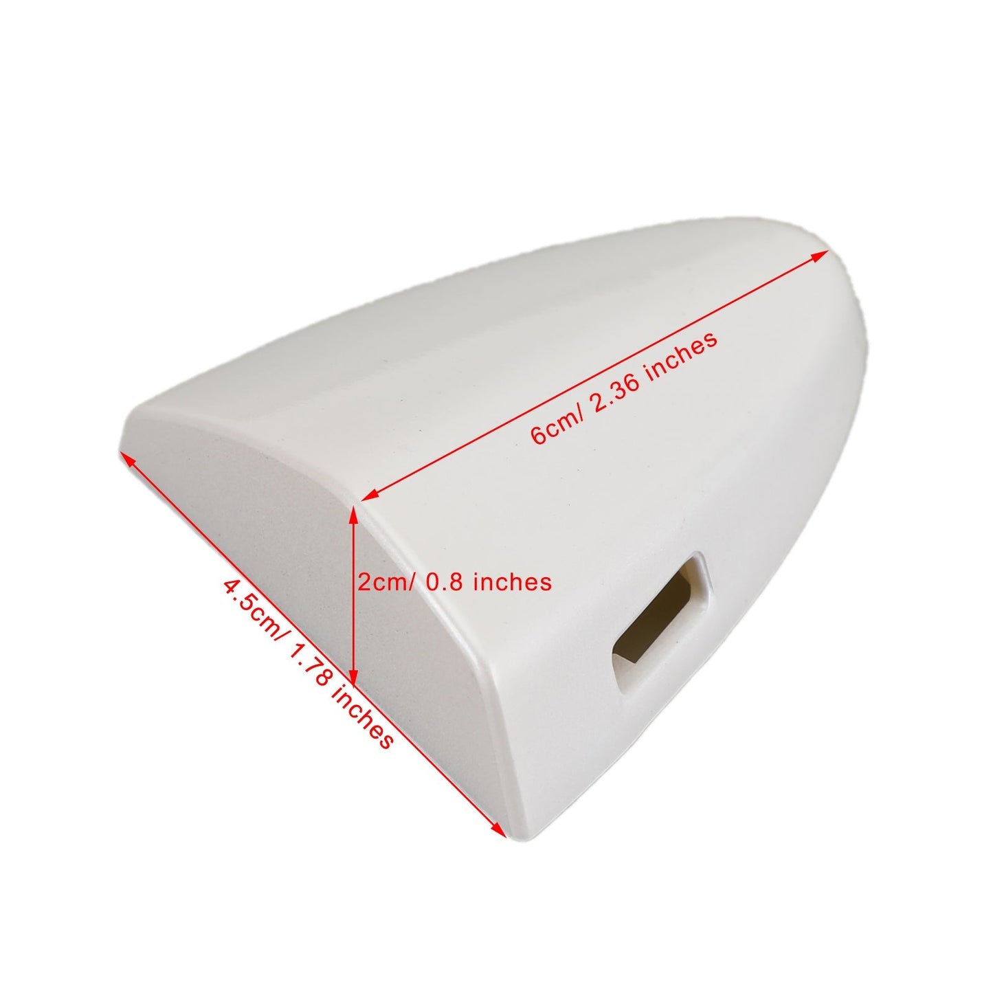 Capuchon de protection de clé de poignée de porte extérieure avant gauche blanche pour Lexus IS250 69218-53021