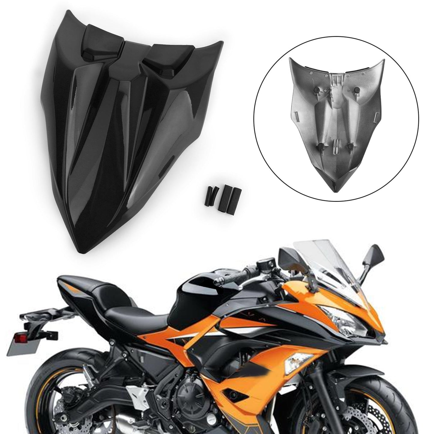 Capot de carénage de selle arrière pour moto Kawasaki Z650 Ninja 650 (17-23)
