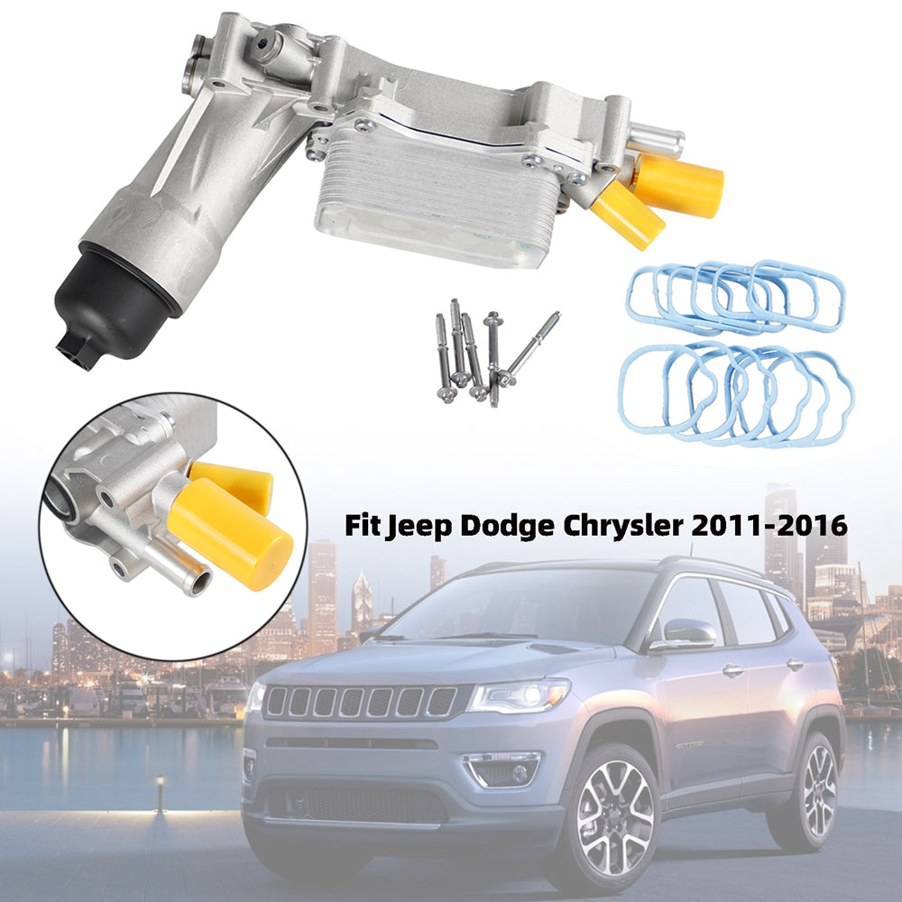 Filtre à huile avec boîtier en aluminium pour Chrysler Town & Country/200, 926-876, 5184304AE, 68105583AF, 1201-16
