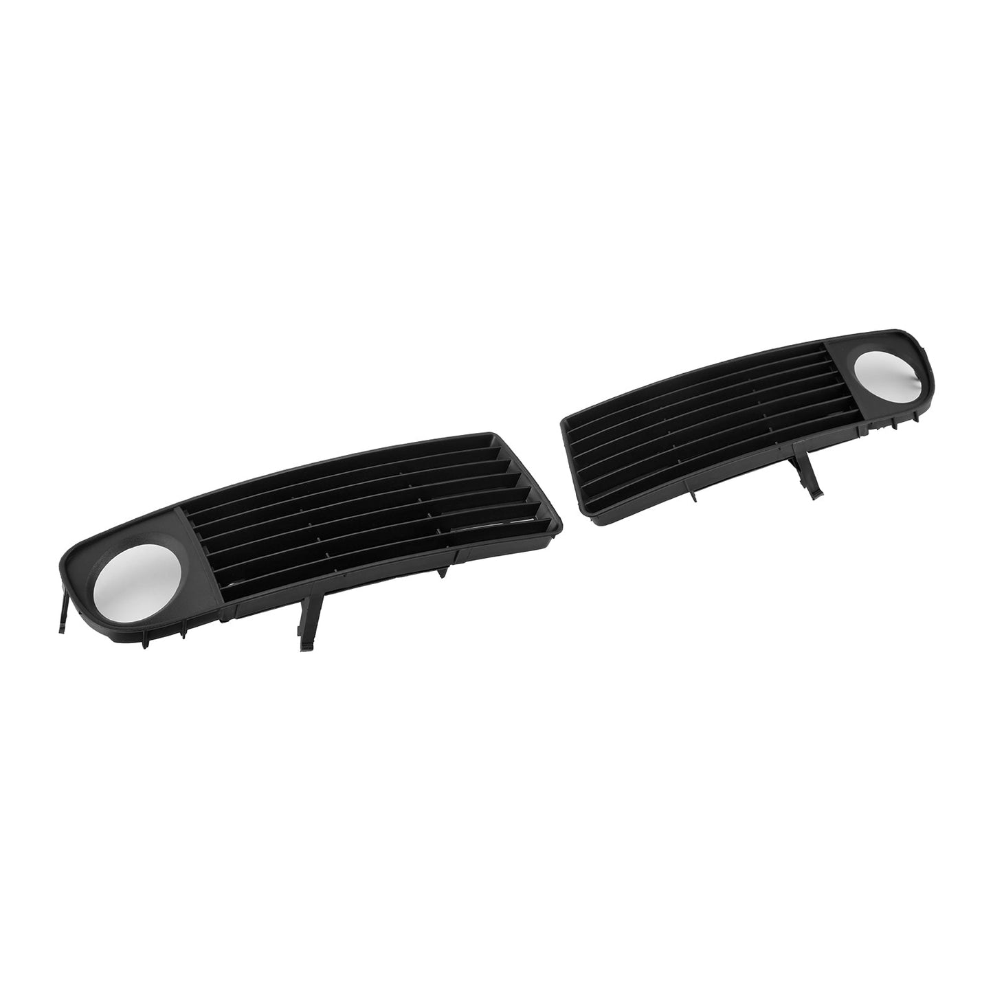 1998-2001 2PCS Front Lower Bumper Fog Light Cover Grille Fit Audi A6 C5