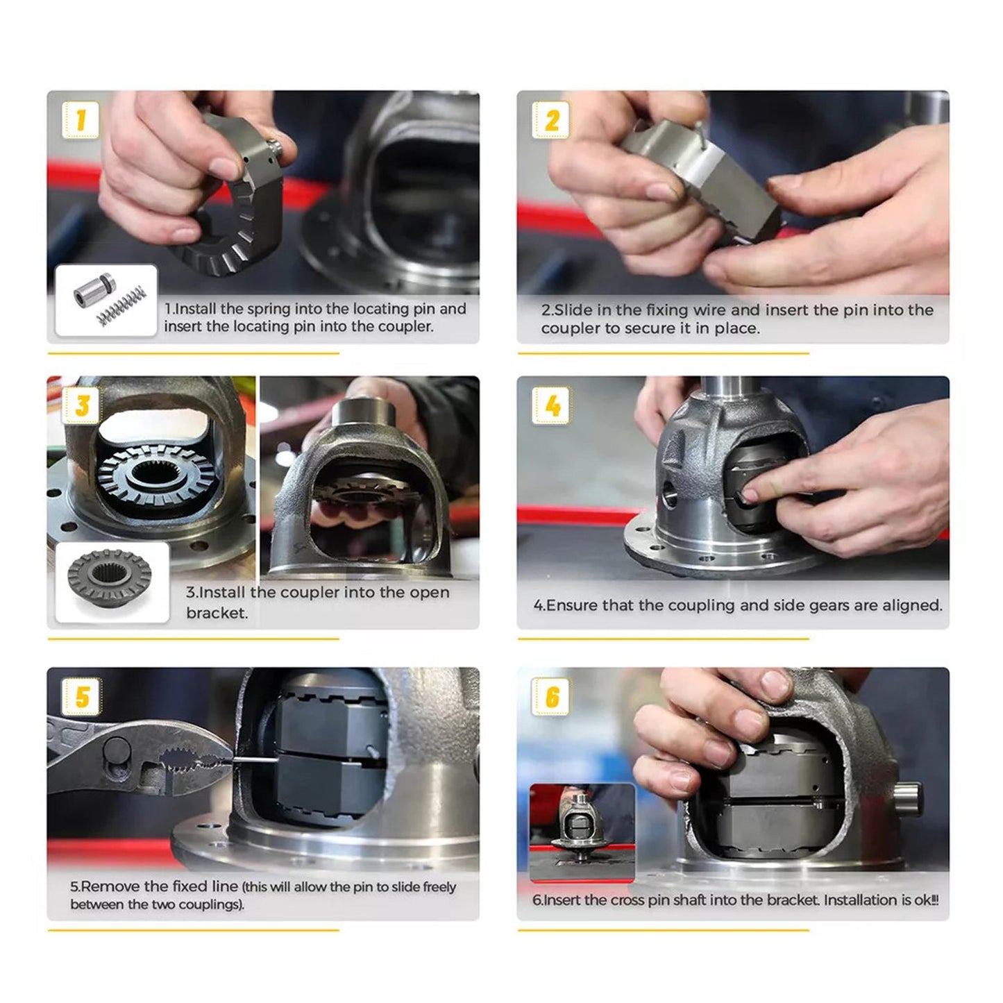 Blocage de différentiel avant Dana 30 27 cannelures pour Volvo 164 (1970-1975)