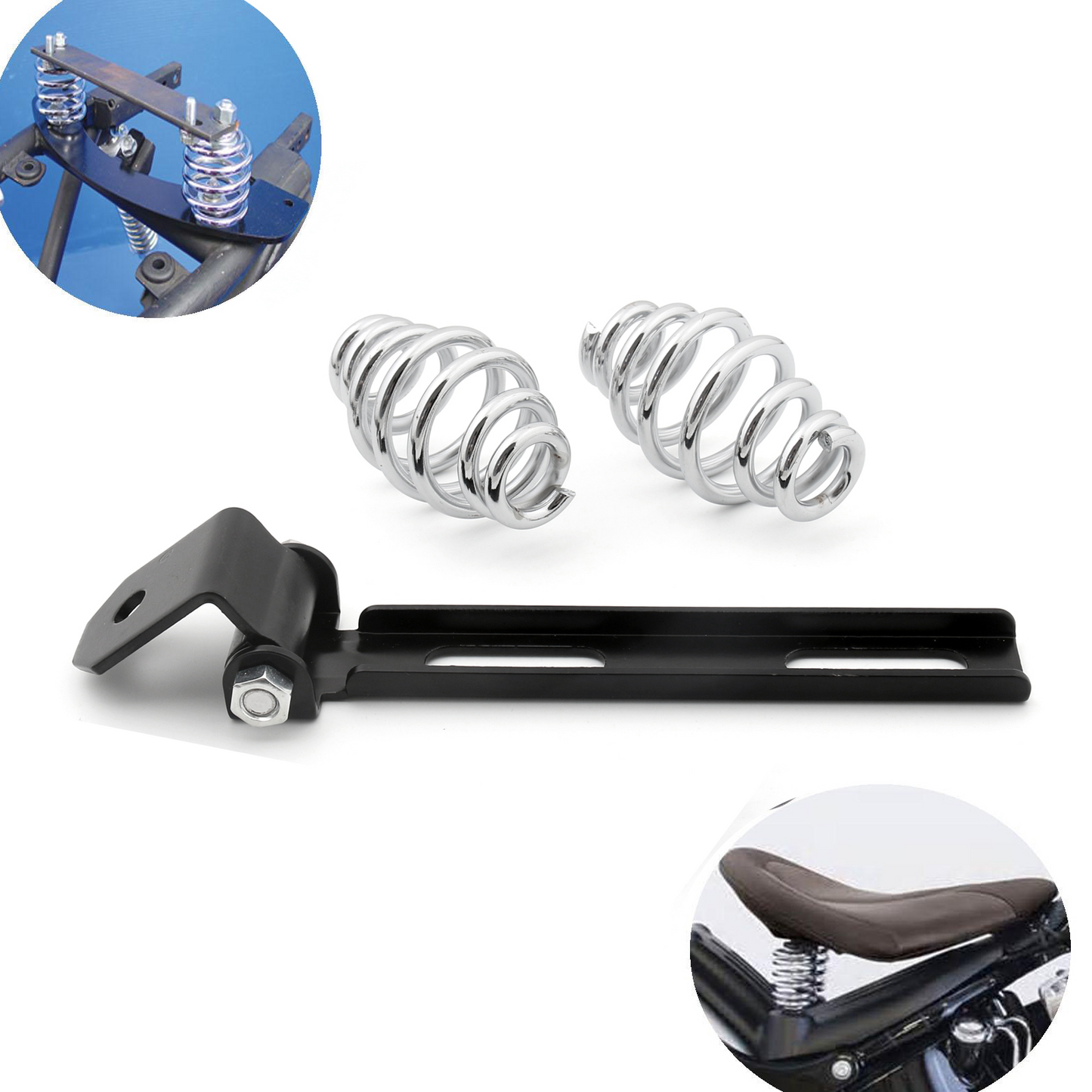 Support de selle solo, kit de montage de ressorts personnalisés pour Hy Chopper Bobber Ch U6
