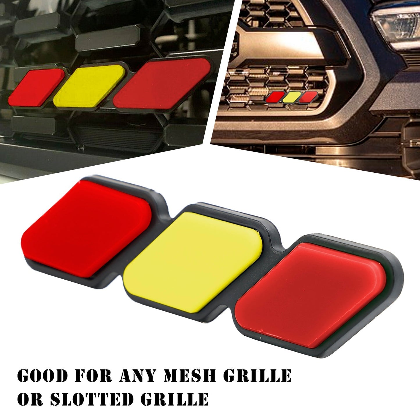 Emblème de calandre tricolore pour Toyota Tacoma TRD Tundra RAV4, accessoires de voiture