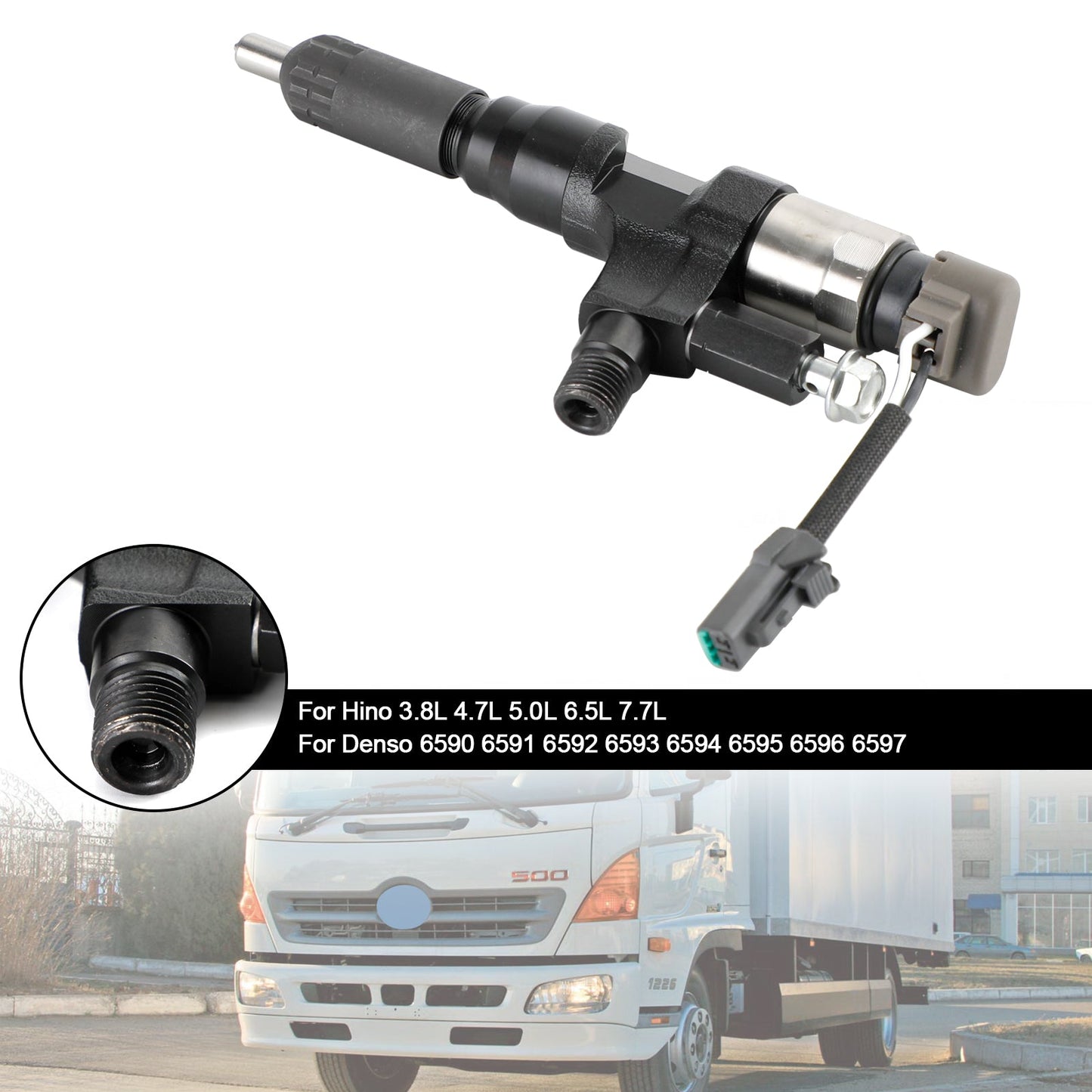 Injecteur de carburant Hino 3,8 L 4,7 L 5,0 L 6,5 L 7,7 L 1 pièce 095000-6593 CB84034501S 095000-6590