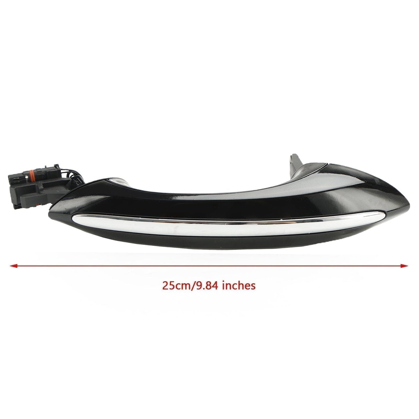 Poignée de porte arrière droite noire pour BMW 7' F04 Hybrid 10/2008-06/2012 51217231932