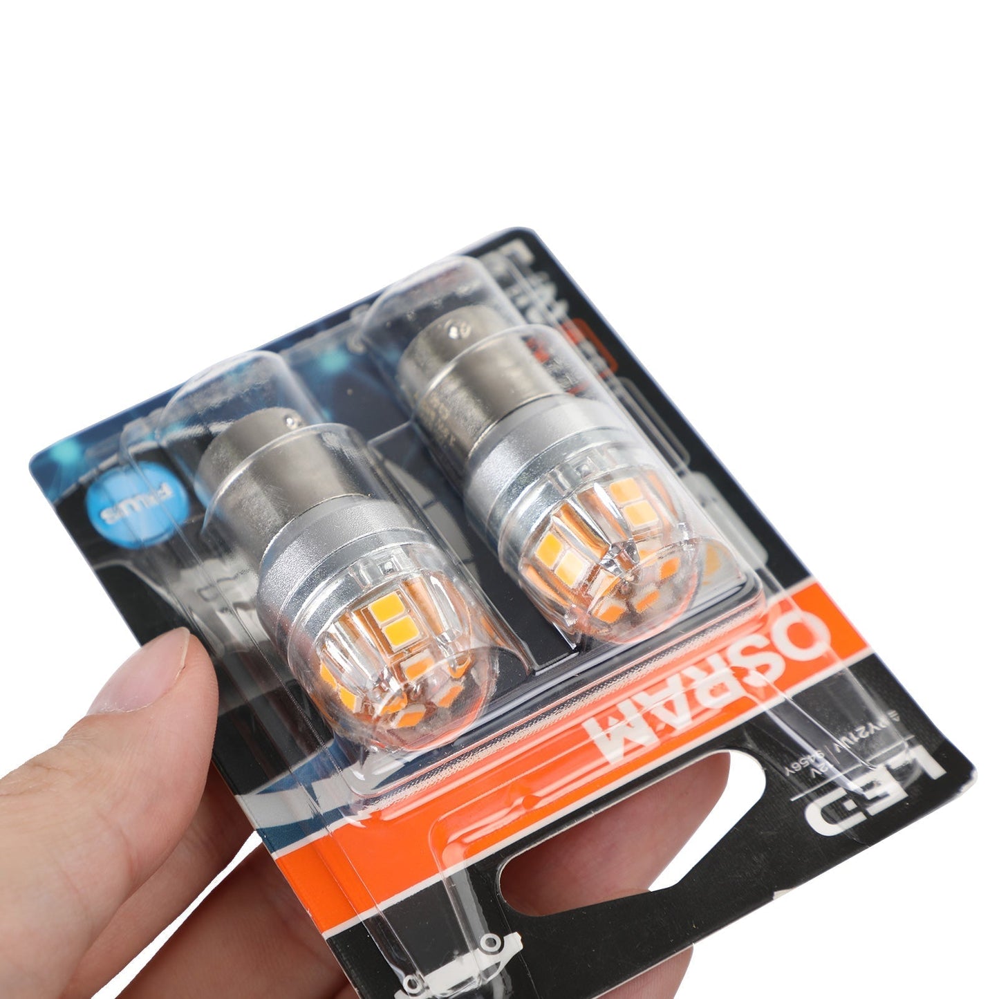 2 ampoules auxiliaires LED OSRAM 9456Y pour voiture PY21W 12V2.5W BAU15s