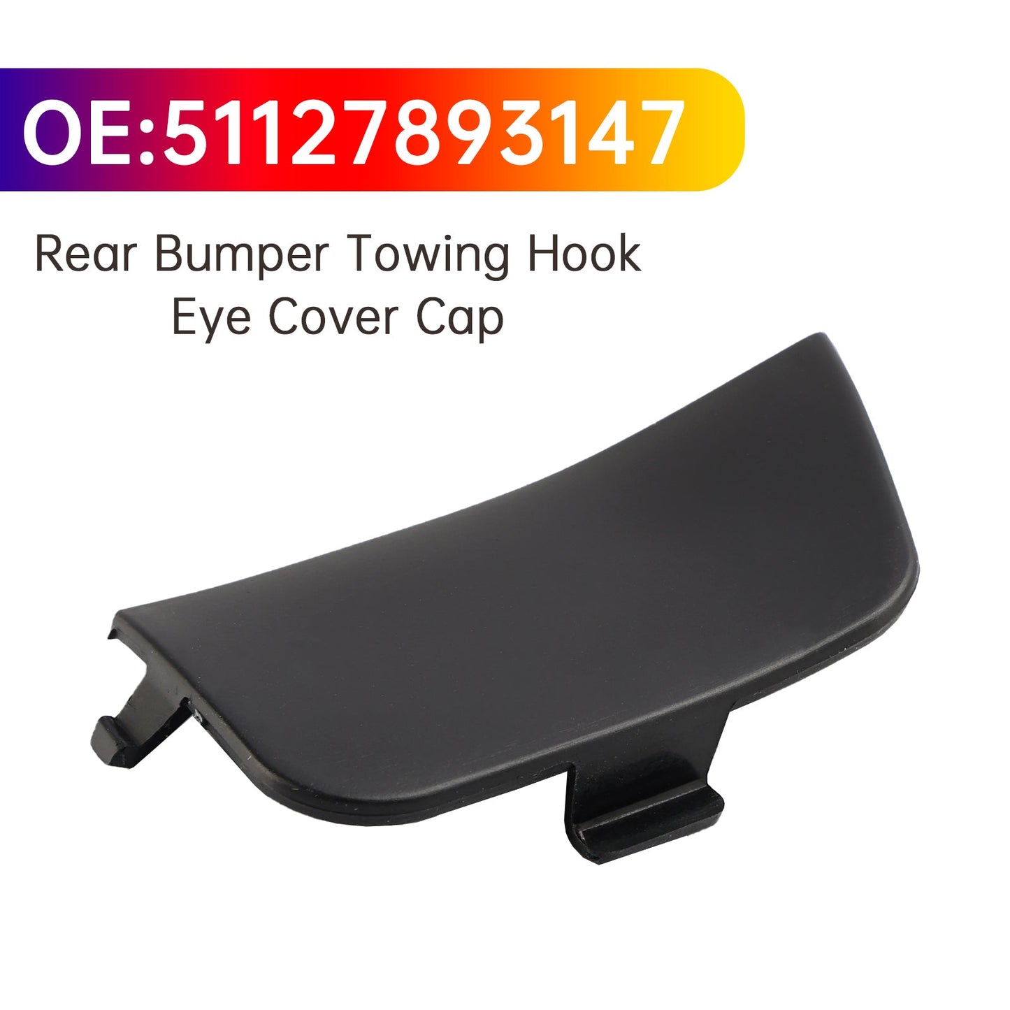 2007-2013 BMW E92 3 Series Coupe Convertible M Sport Rear Bumper Towing Hook Eye Cover Cap 51127893147