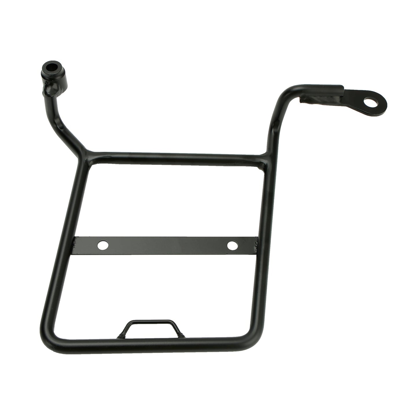 Soporte de montaje para alforja lateral, color negro, compatible con Honda CROSS CUB SUPER CUB, lado derecho.