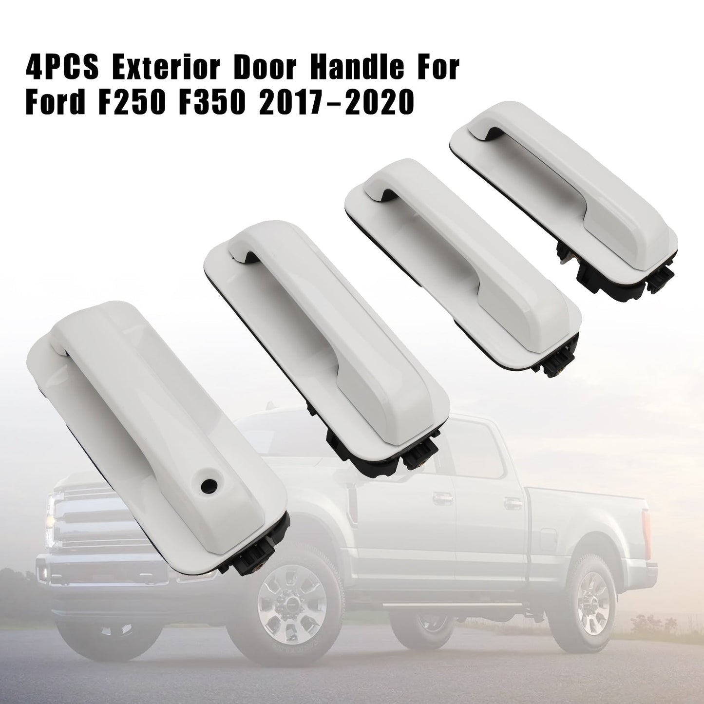 Poignées de porte extérieures 4 pièces pour pick-up Ford Super Duty F250/F350 2017-2020 FL3Z1626605AA FL3Z1522404AA