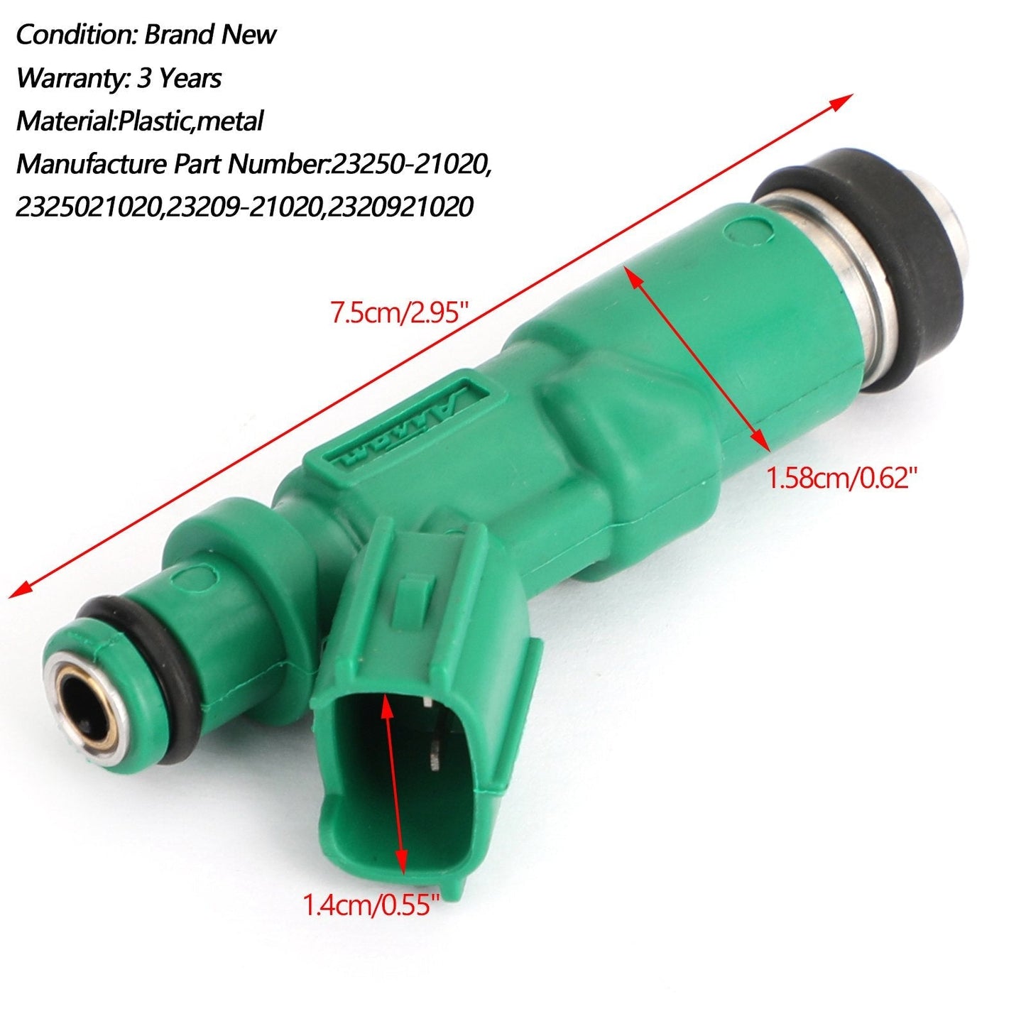 Injecteurs de carburant pour Toyota Prius 1,5 L Scion Xa Xb 1,5 L 23250-21020
