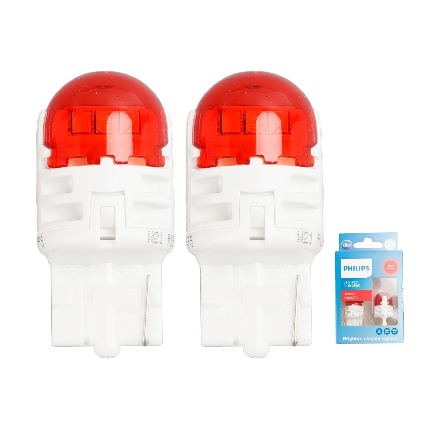 Pour Philips 11065RU60X2 Ultinon Pro6000 LED-RED W21W Rouge intense 75lm