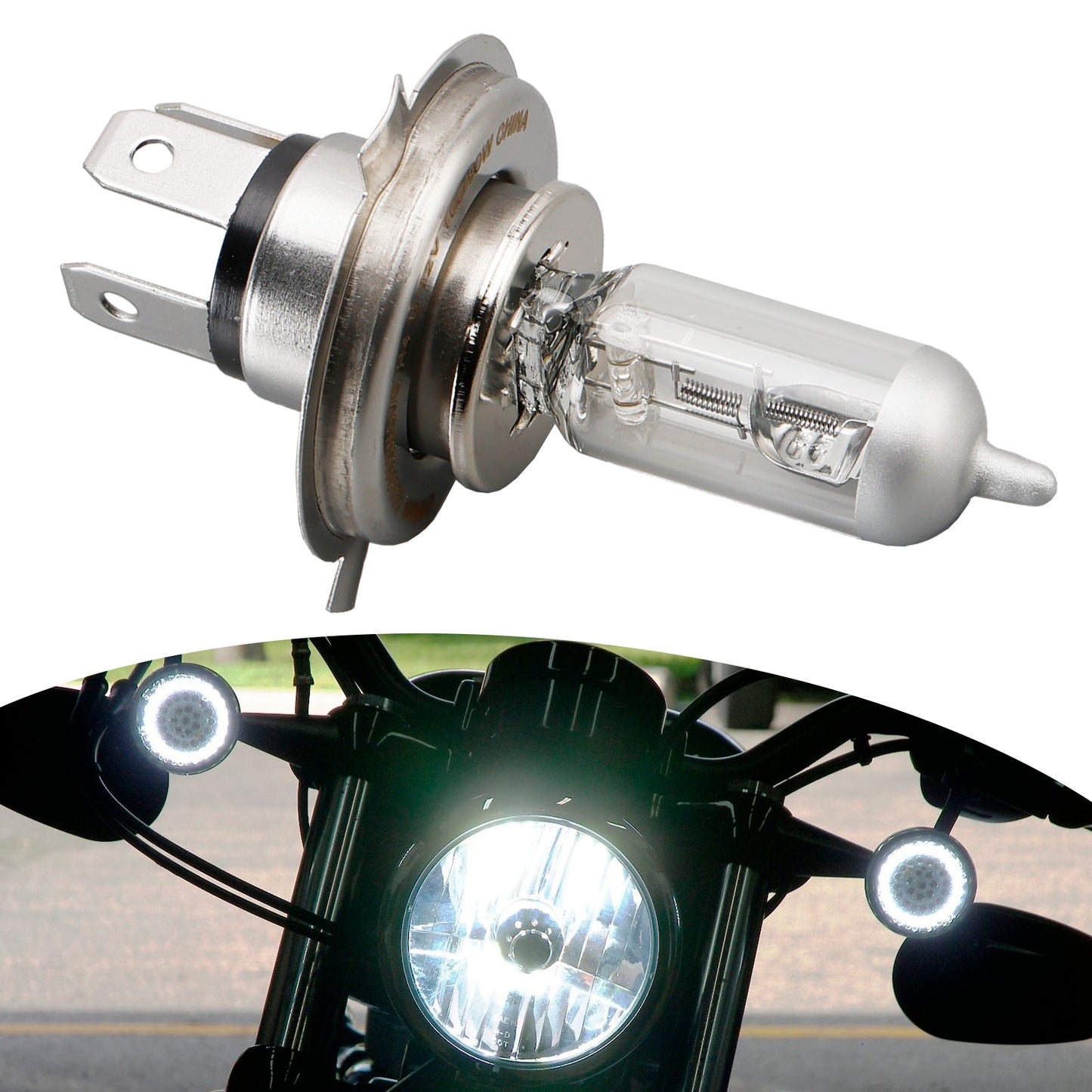 Lampe moto OSRAM Silverstar H4 P43T 12 V 100/90 W 62204HWSVS