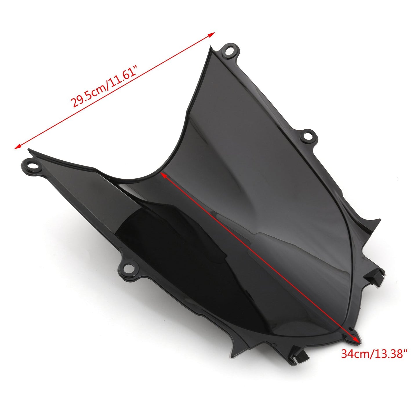 Pare-brise ABS noir pour moto Yamaha YZF 600 R6 17-23