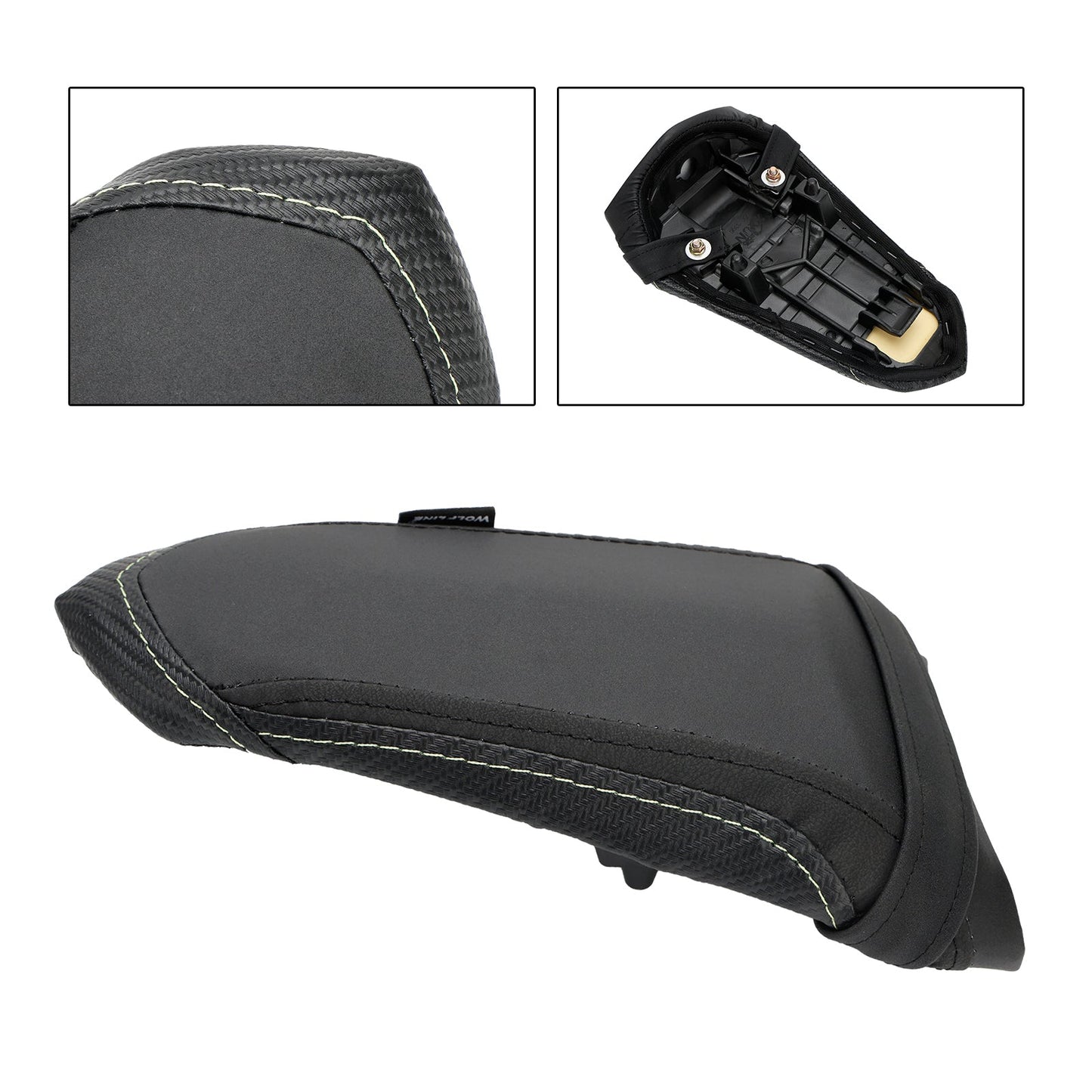 Coussin de siège passager arrière plat en polyuréthane pour Yamaha YZF-R7 2021-2022 YZF-R1, rouge