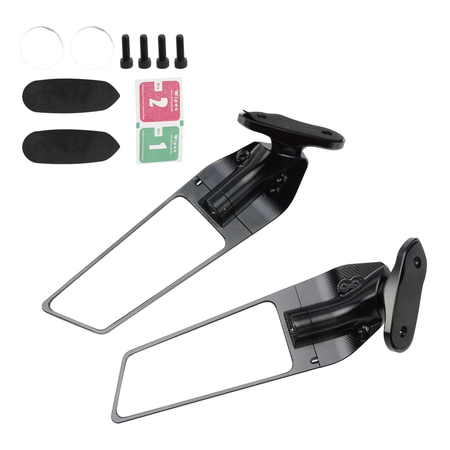 Espejos retrovisores tipo aleta de aluminio CNC para Yamaha YZF R3 / YZF R25 19-23